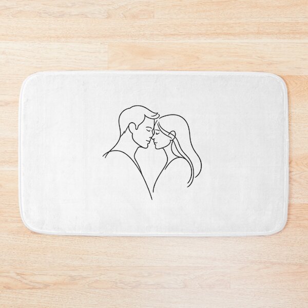 Item preview, Minimal Lovers Line Silhouette designed and sold by Paninides.