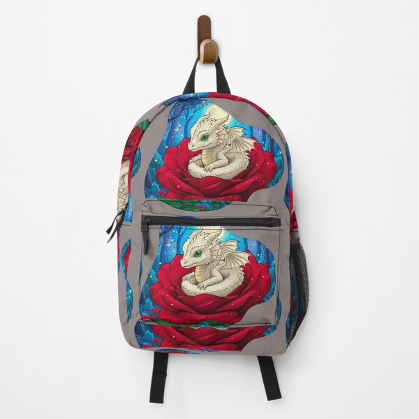 Item preview, Copy of White Baby Dragon Nestled in a Red Rose designed and sold by MBBialyPiksel.