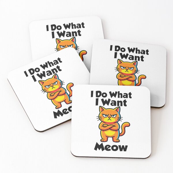 Item preview, Sassy Cat I Do What I Want Funny Quote Shirt designed and sold by MotivaChic.