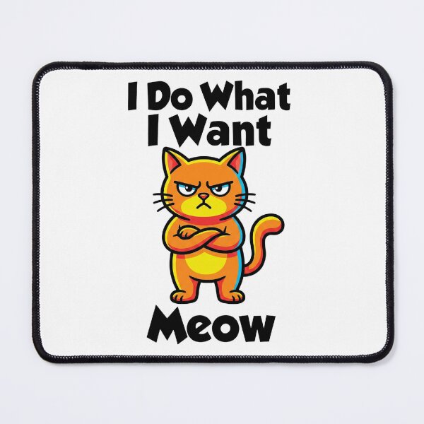 Item preview, Sassy Cat I Do What I Want Funny Quote Shirt designed and sold by MotivaChic.