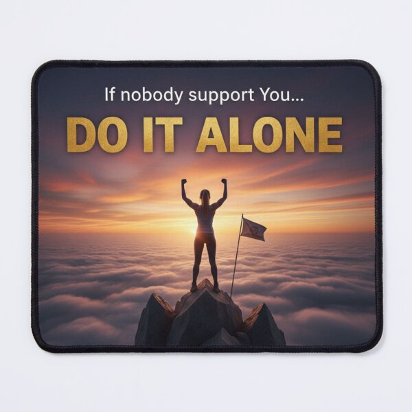 Item preview, If Nobody Support You Do It Alone Motivational Sunset designed and sold by Scro-Ciob-Shop.