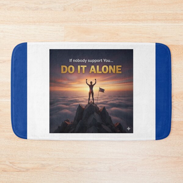 Item preview, If Nobody Support You Do It Alone Motivational Sunset designed and sold by Scro-Ciob-Shop.