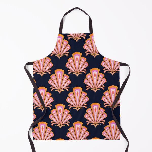 Item preview, Art Deco Damask - orange, pink and navy designed and sold by Home Cyn Home.