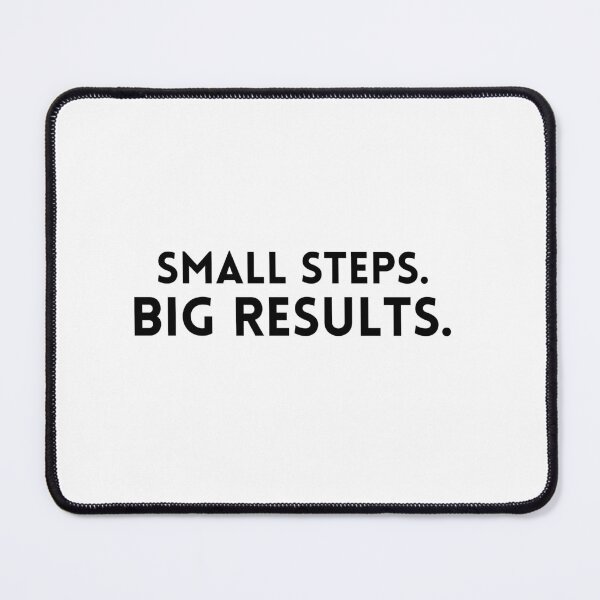 Item preview, Small Steps Big Results – Motivational Growth Quote | Consistency Açıklama: designed and sold by IronMindStudio.
