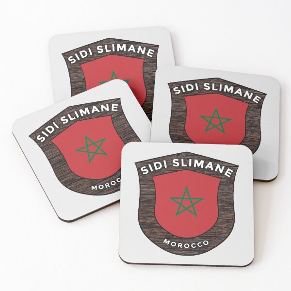 Item preview, Sidi Slimane Morocco | Flag Shield Travel Emblem designed and sold by World Designs.