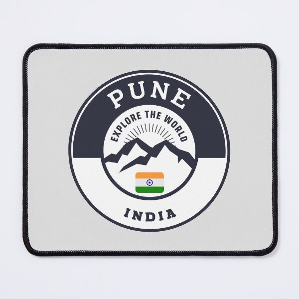 Item preview, Pune India | Black and White Travel Crest designed and sold by World Designs.