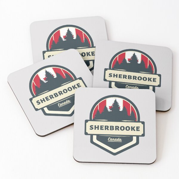 Item preview, Sherbrooke Canada | Retro Vintage Travel Badge designed and sold by World Designs.