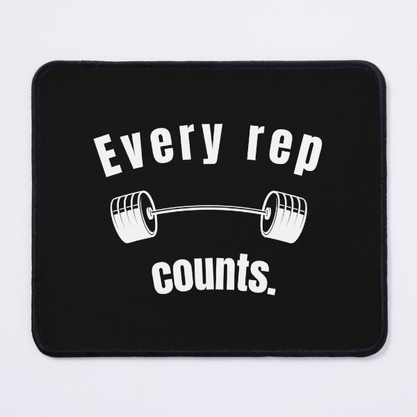 Item preview, Every rep counts. Gym Fitness Motivation Quote designed and sold by TeeArtWorld.