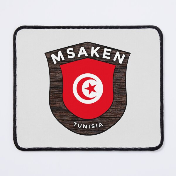 Item preview, Msaken Tunisia | Flag Shield Travel Emblem designed and sold by World Designs.