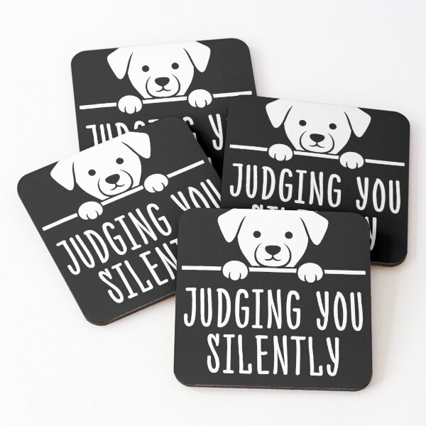 Item preview, judging You Silently - Funny Peeking Dog designed and sold by TEEDESIGMSTUDIO.