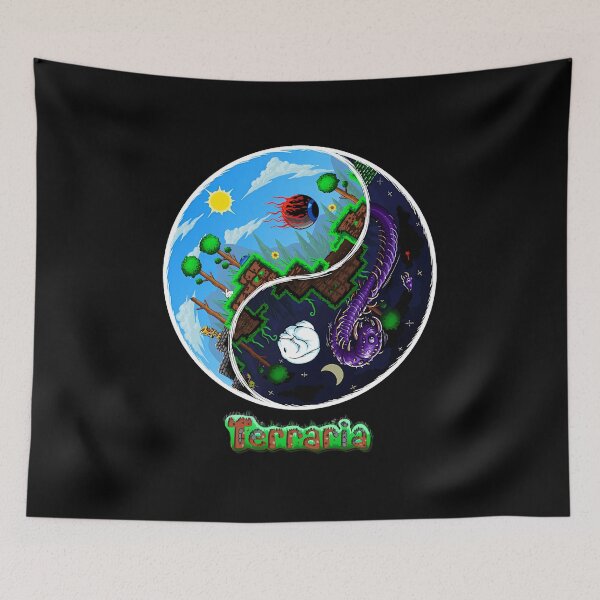 Item preview, Terraria Game Night And Day Horror Design  designed and sold by Krishnaeeks.
