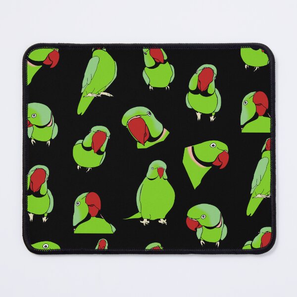 Item preview, green indian ringneck pattern designed and sold by FandomizedRose.