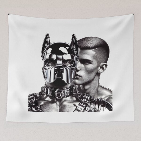 Item preview, Pup Play - CyberPup Mine Gay Leather Bar Berlin Pride Graphic Design designed and sold by ItsAKinkThing.