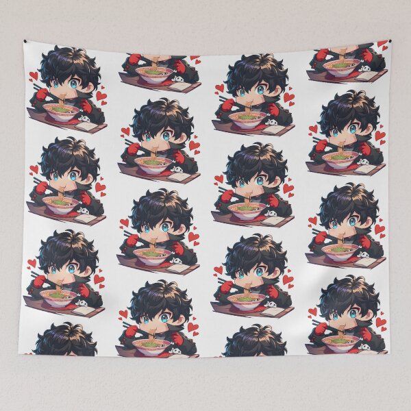 Item preview,  Ren Amamiya Persona 5 Kawaii Ramen Chibi designed and sold by mildaclairmo.