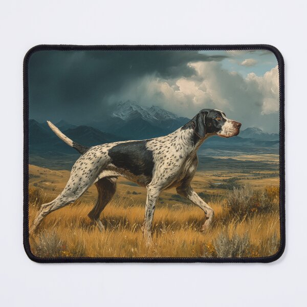 Item preview, English Pointer Dog in Mountain Landscape Painting designed and sold by PetsArt.