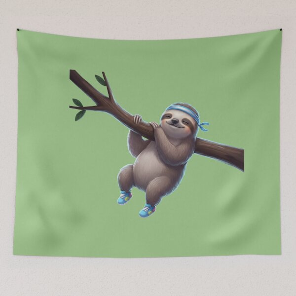 Item preview, The Marathon Dreamer: Sleepy Sloth designed and sold by ArtsByAdriana.