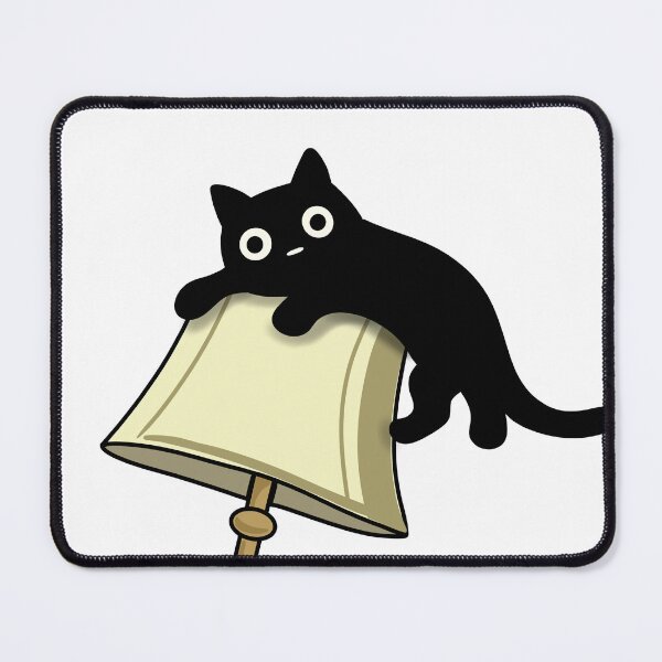 Item preview, Minimal Cat Climbing a Lampshade designed and sold by ThingsCatsDo.