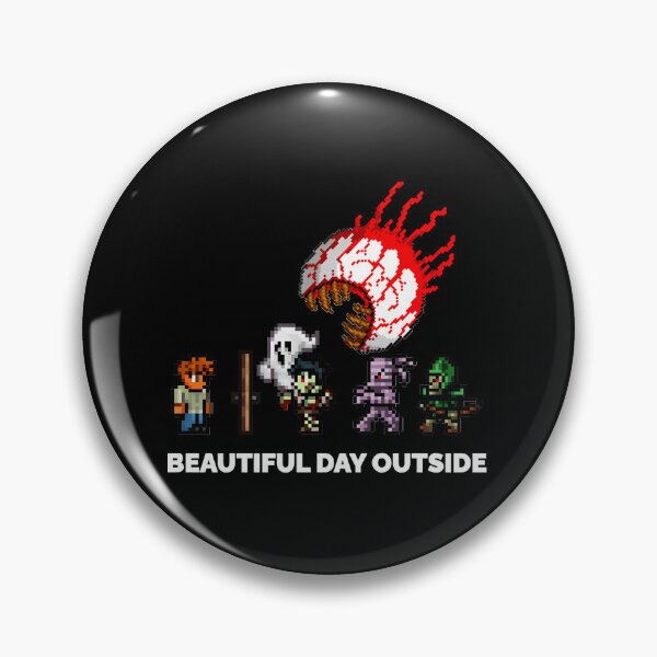 Item preview, Terraria Game Halloween Beautiful Day Outside Meme  designed and sold by Krishnaeeks.