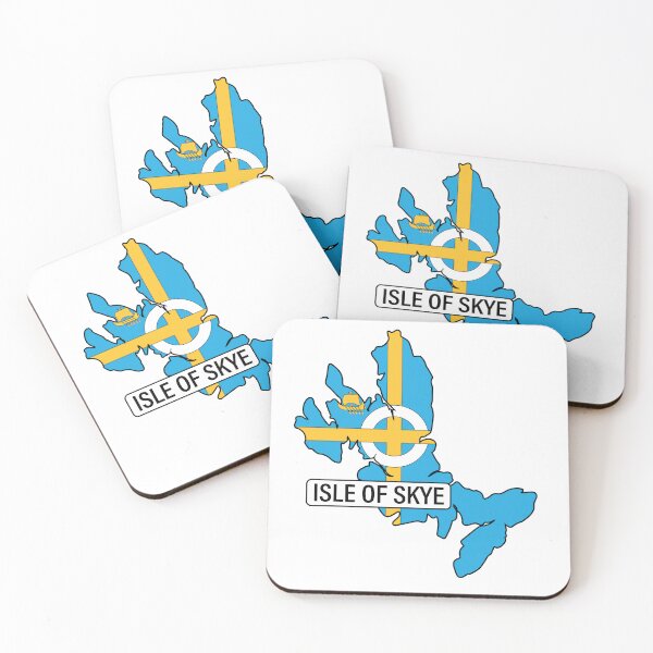 Item preview, ISLE OF SKYE Flag Map designed and sold by Amy's pet prints.