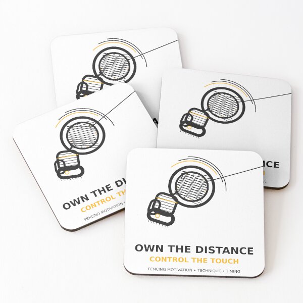 Item preview, Own the Distance – Control the Touch (Fencing Motivation) designed and sold by ChillCharmStudio.