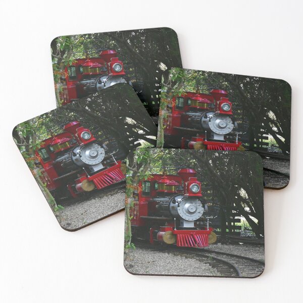 Item preview, Red Train on Curved Tracks designed and sold by MercerImages.