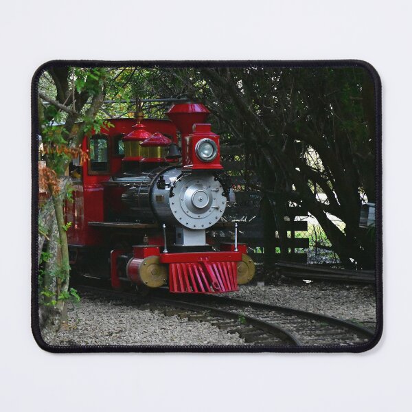 Item preview, Red Train on Curved Tracks designed and sold by MercerImages.