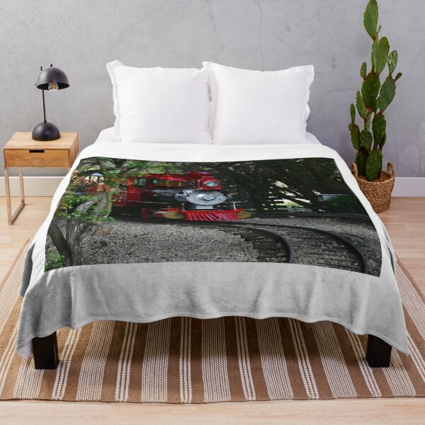 Item preview, Red Train on Curved Tracks designed and sold by MercerImages.