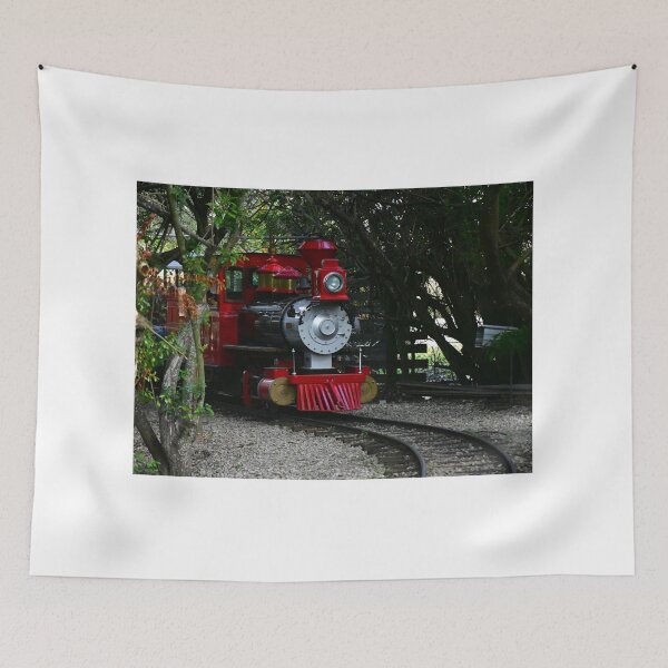 Item preview, Red Train on Curved Tracks designed and sold by MercerImages.