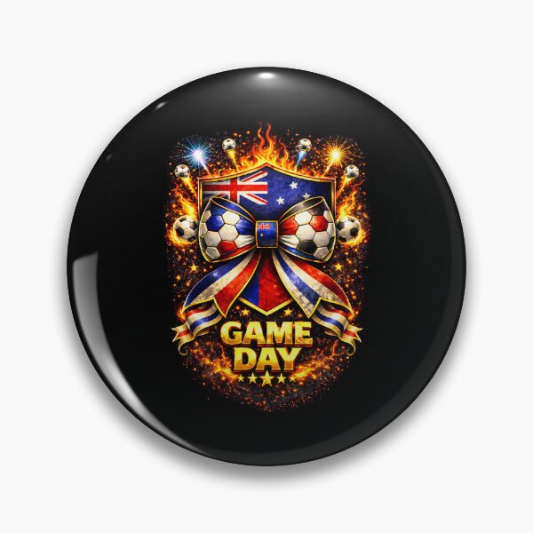Item preview, Australia Soccer Bow Game Day Fire Crest Celebration designed and sold by MuniraWearify.