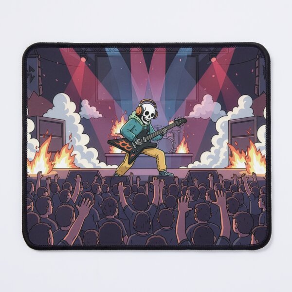 Item preview, Rad Bones – Skeleton Rocking Out on Stage designed and sold by sorryNOTsorry.brand.