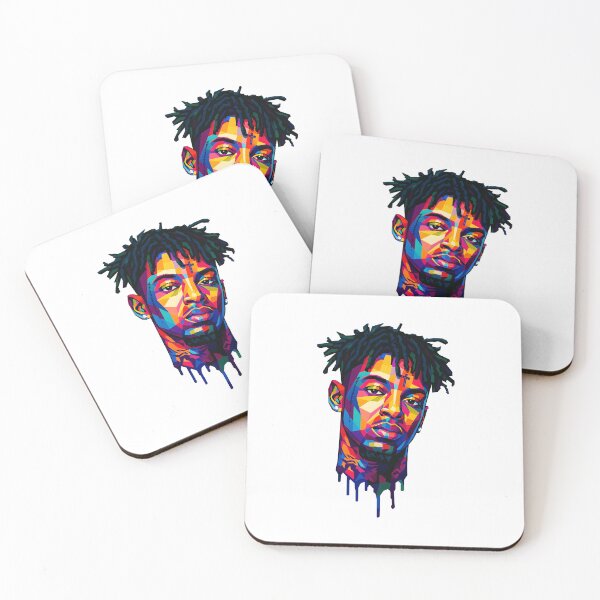 Item preview, 21 Savage Color Drip Pop Portrait designed and sold by Mildaenning.