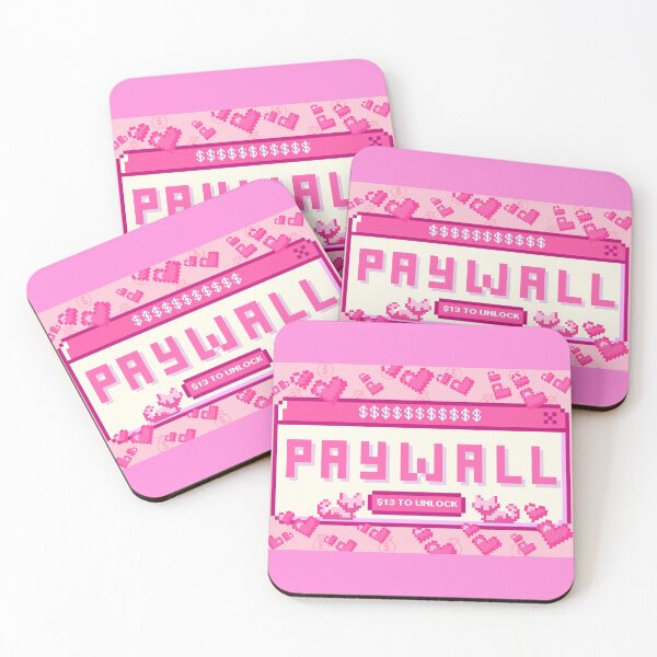 Item preview, Paywall $13 To Unlock • Pixel Heart Gamer Meme Creator Economy Design designed and sold by Xena Zeit-Geist.