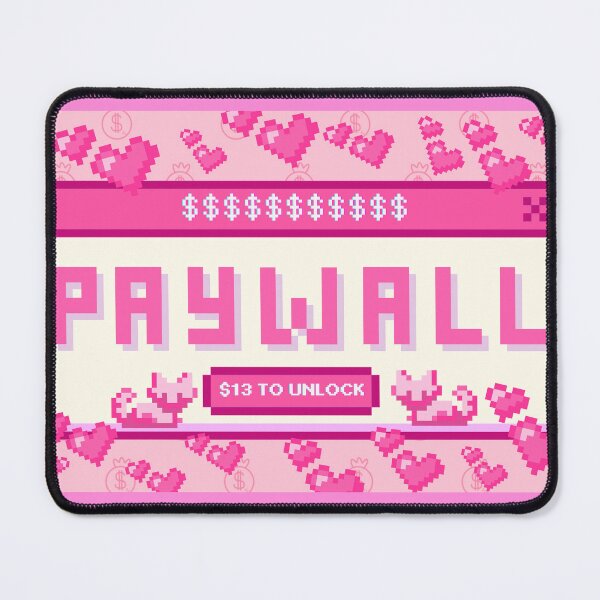 Item preview, Paywall $13 To Unlock • Pixel Heart Gamer Meme Creator Economy Design designed and sold by Xena Zeit-Geist.