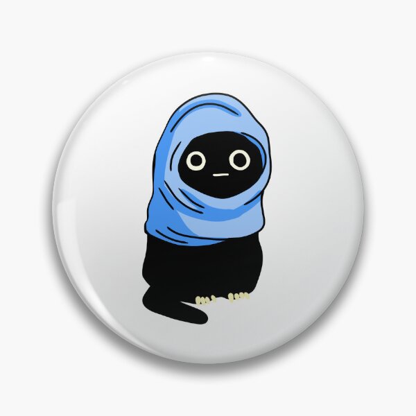 Item preview, Minimal Cat Wearing a Blue Hood designed and sold by ThingsCatsDo.