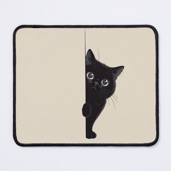 Item preview, Black Cat Peeking  designed and sold by dudelinart.