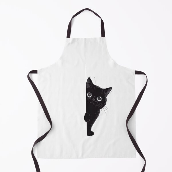 Item preview, Black Cat Peeking designed and sold by dudelinart.
