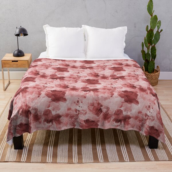 Item preview, Painterly Abstract Flowers in Red designed and sold by Artistestella.