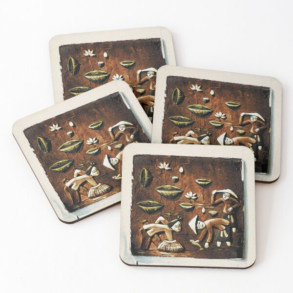 Item preview, Three fishermen at traditional work / Swiss Artwork Photography designed and sold by Raphael Wolf.