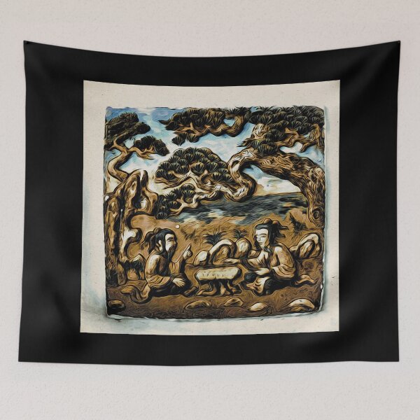 Item preview, Two men under a shady tree / Swiss Artwork Photography designed and sold by Raphael Wolf.