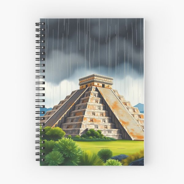 Item preview, Chichen Itza Pyramid in Rain - Mayan Temple Storm Art designed and sold by EllDAV777.