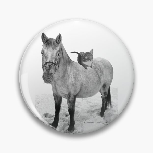Item preview, Helpful Horse Accommodates Cat in the Snow designed and sold by kristalcurt.