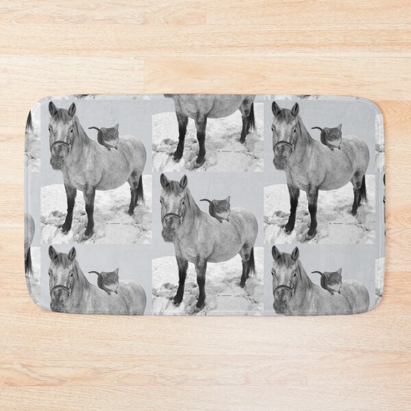 Item preview, Helpful Horse Accommodates Cat in the Snow designed and sold by kristalcurt.
