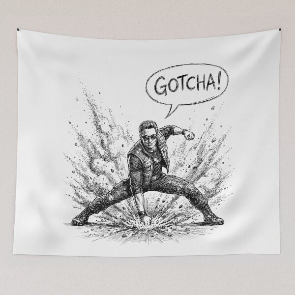 Item preview, Nut Punch Knockout - Johnny Cage Mortal Kombat designed and sold by bapupa.