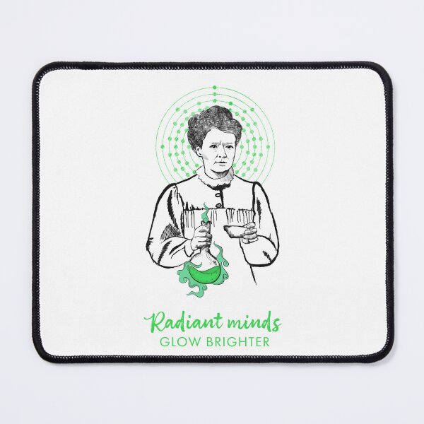Item preview, Maria Skłodowska-Curie, Radiant minds, minimalistic, scandi, black and green designed and sold by Drawmecute.