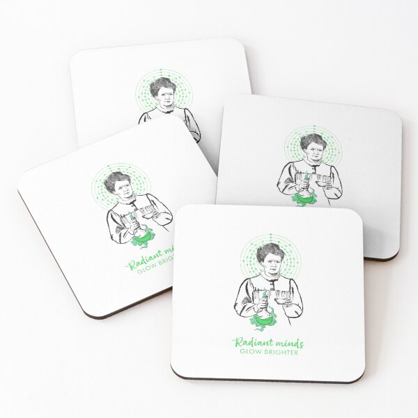 Item preview, Maria Skłodowska-Curie, Radiant minds, minimalistic, scandi, black and green designed and sold by Drawmecute.