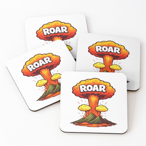 Item preview, ROAR Comic Volcano Explosion | Bold Lava Eruption Graphic Design designed and sold by Globalcitytees.