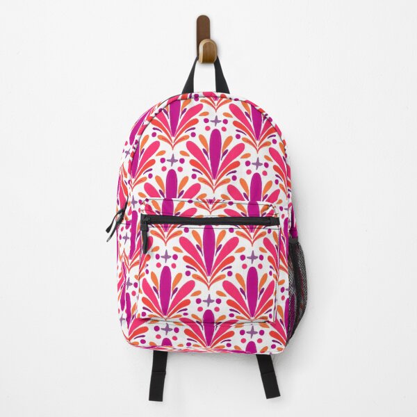 Item preview, Sparkling fireworks flourishes - magenta, pink and orange designed and sold by Home Cyn Home.