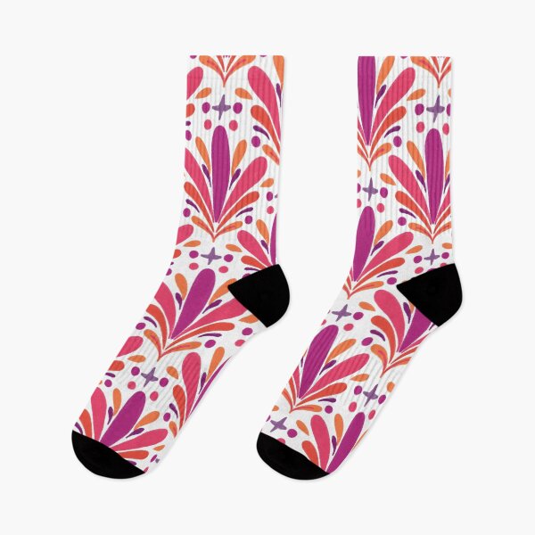 Item preview, Sparkling fireworks flourishes - magenta, pink and orange designed and sold by Home Cyn Home.