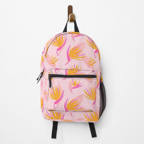 Item preview, Pink and yellow bird of paradise pattern designed and sold by Home Cyn Home.