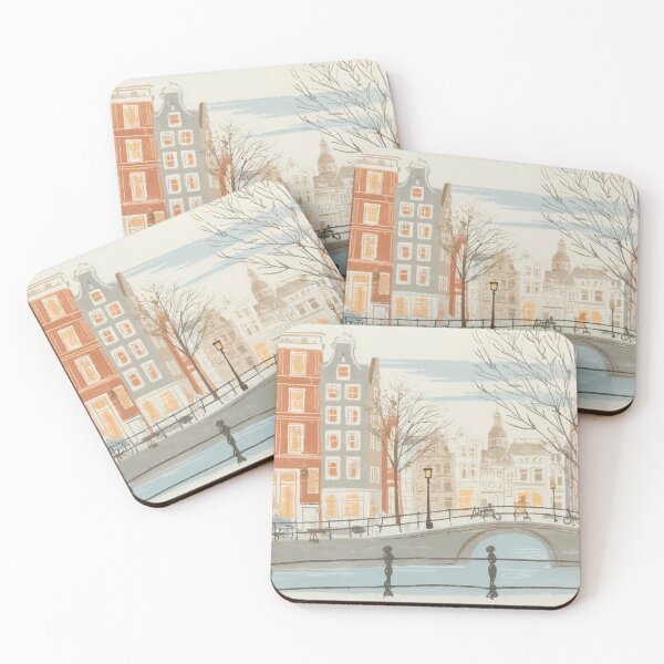 Item preview, Charming View of Amsterdam Canal designed and sold by Ariadna de Raadt.